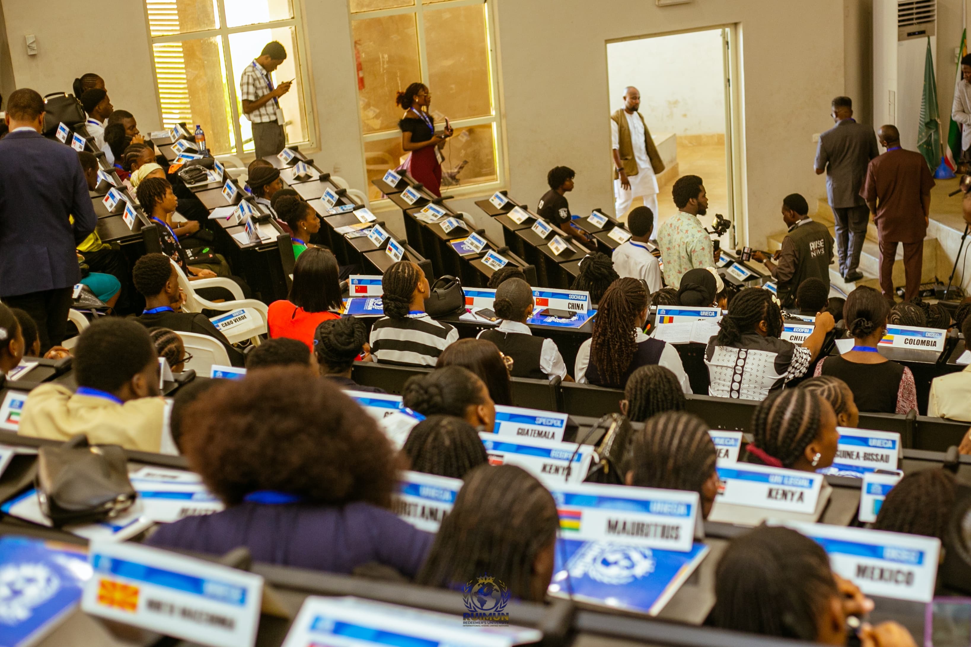 Delegates assemble for the conference.